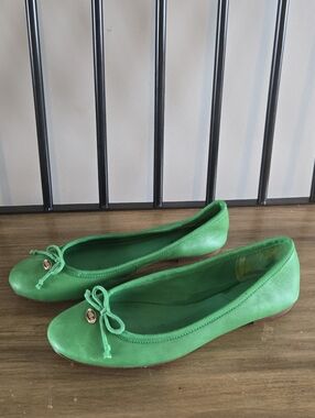 Coach Women's Green Ballet Flats